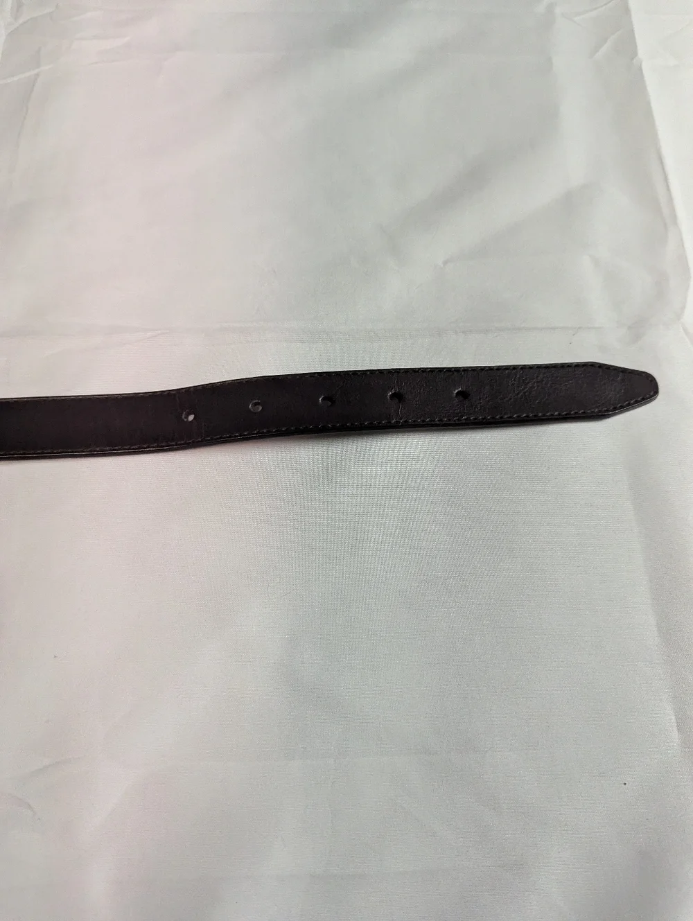 Levi's Black Leather Belt XL 36 Silver Hardware Minimalist Indie Sleaze